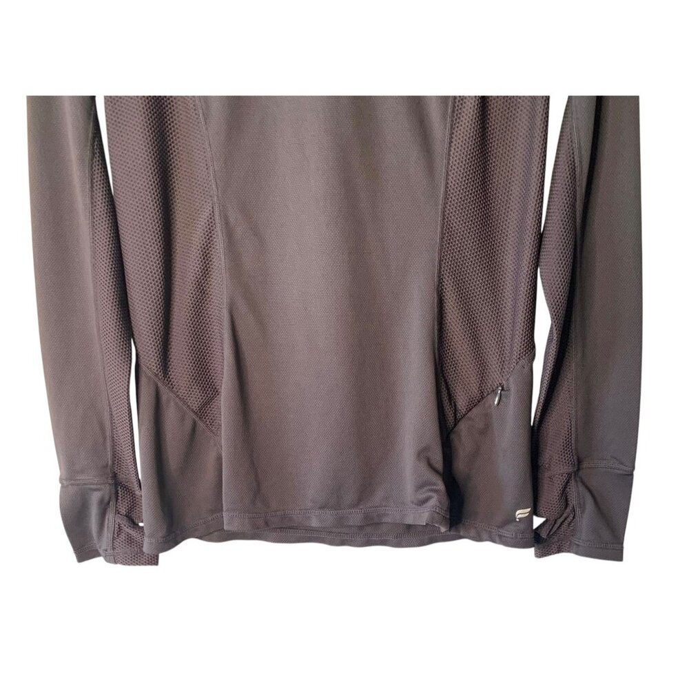 Fabletics Solid Gray Alecia Lightweight Hooded Pe… - image 5